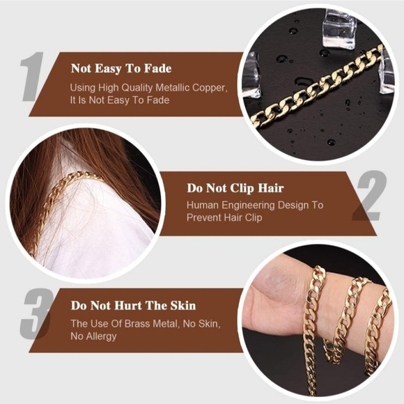 Luxery Fashion 47" Chain 2 For 19 - Picture 3 of 5